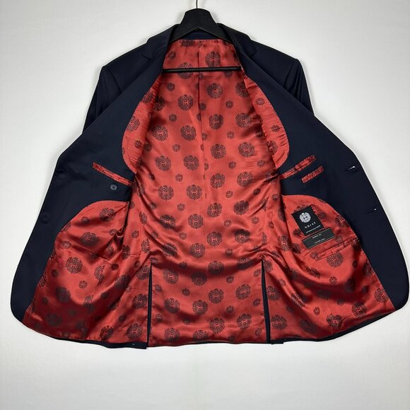 Hörst Navy Wool Suit 38 R Jacket 32 R Pants - Picture 3 of 15